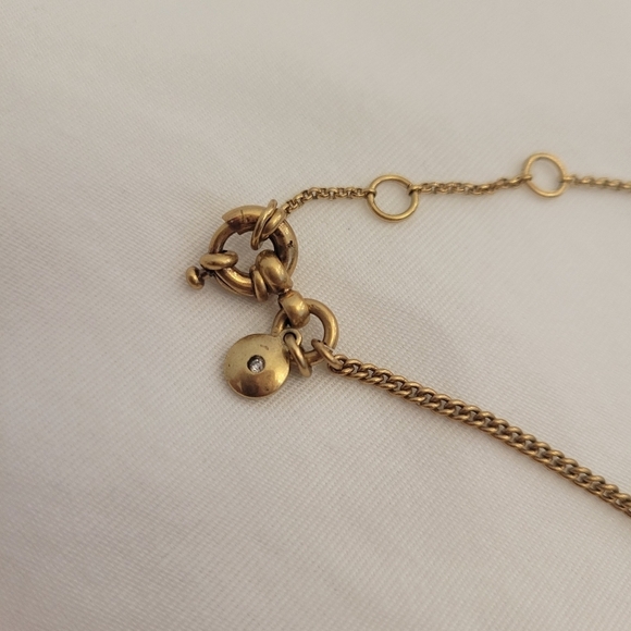 J. Crew Gold Tone Tassel Necklace with extension 25" - Picture 6 of 6